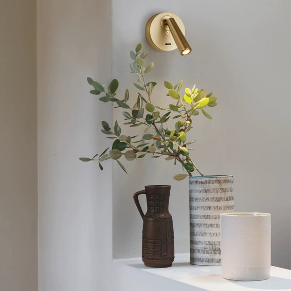Fino 10cm Adjustable Wall Light in Various Finishes