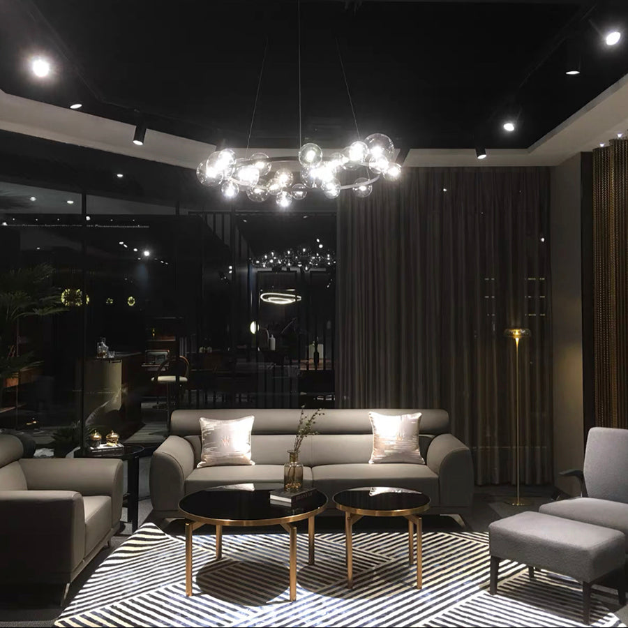 Juniper Contemporary Halo Pendant in 85cm and 120cm