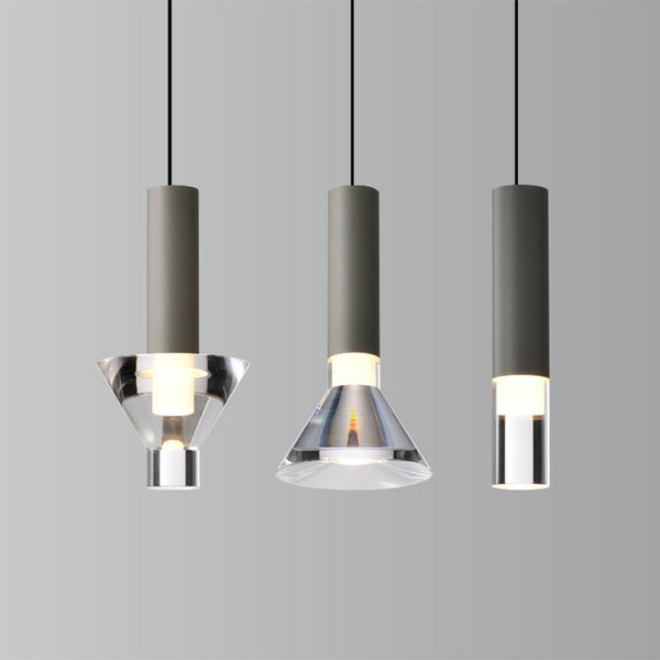 Lifta+2 Clear Modern Pendant 12cm in White
