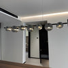 Muto Linear Ripple Glass Pendant 110-170cm