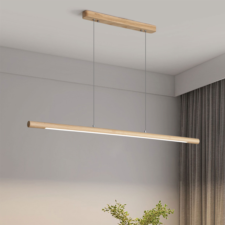Cendre 1200mm Linear Ash Timber Pendant Light 2024 Australia