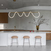Curl Curl Large Adjustable 200cm Linear Suspension Pendant