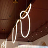 Curl Curl Large Adjustable 200cm Linear Suspension Pendant