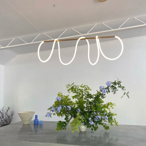 Curl Curl Midnight 150cm Linear Pendant