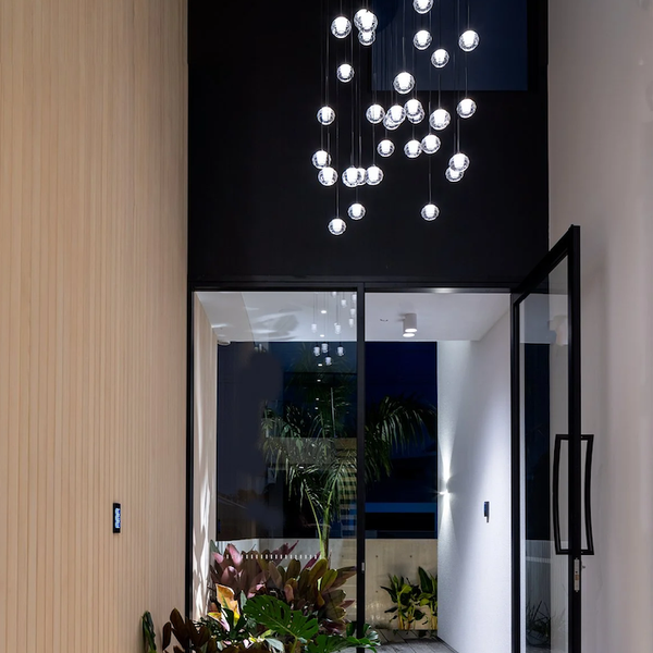 Raindrop Ultra Modern 32 Light Suspension Cluster