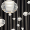 Raindrop 48 Ultra Modern Cluster in Black