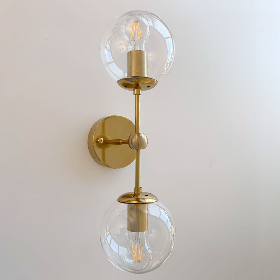 Lysa Wall Light in Brushed Brass