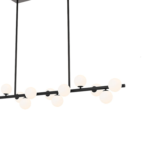 Blossom Slim XL 18 Light 200cm Pendant in Brushed Brass or Black