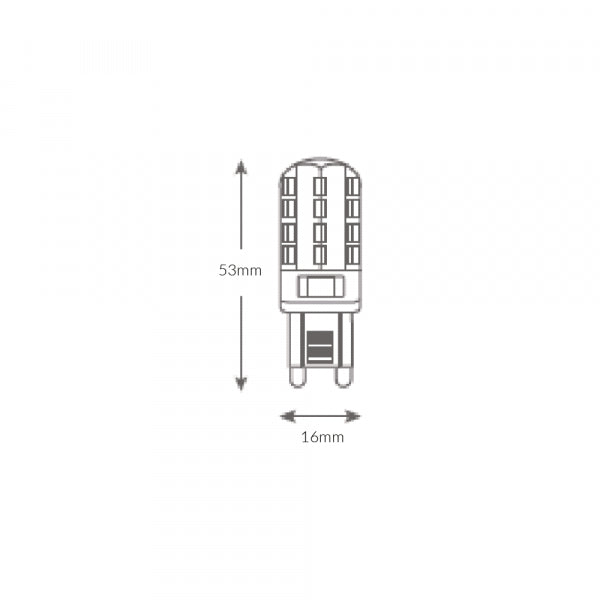 3W LED G9 Lamp in 2700K or 4000K