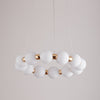 Mysa Modern Opal Glass Halo Pendant 33cm in Various Colours