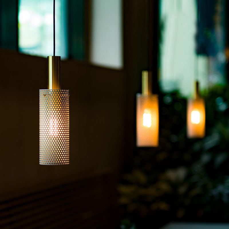 Hal Industrial 10cm Pendant Light in White or Black