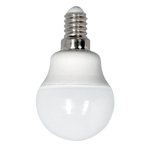 compact 5W LED warm white 3000K wall light replacement globe diameter 45mm opal acrylic diffuser