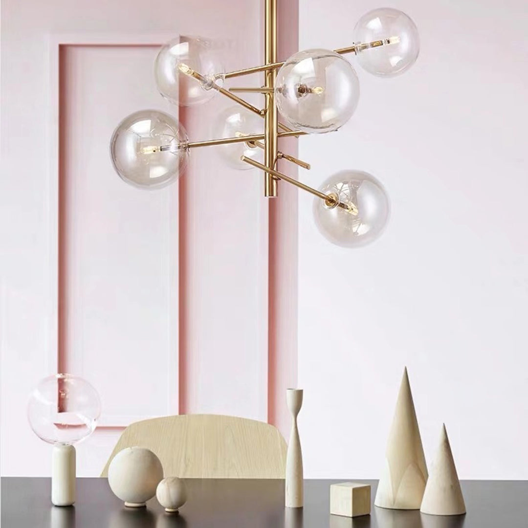 Sway 6 Light 60cm Pendant in Brushed Brass