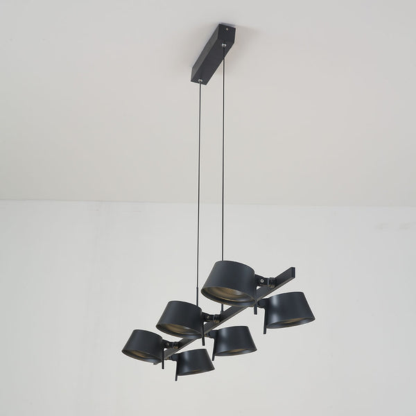 Cantor 6 Light 120cm Linear Pendant in Black