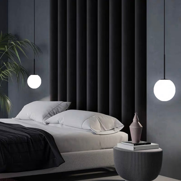 Cruinn Sphere Modern Opal Glass Pendant in Various Sizes