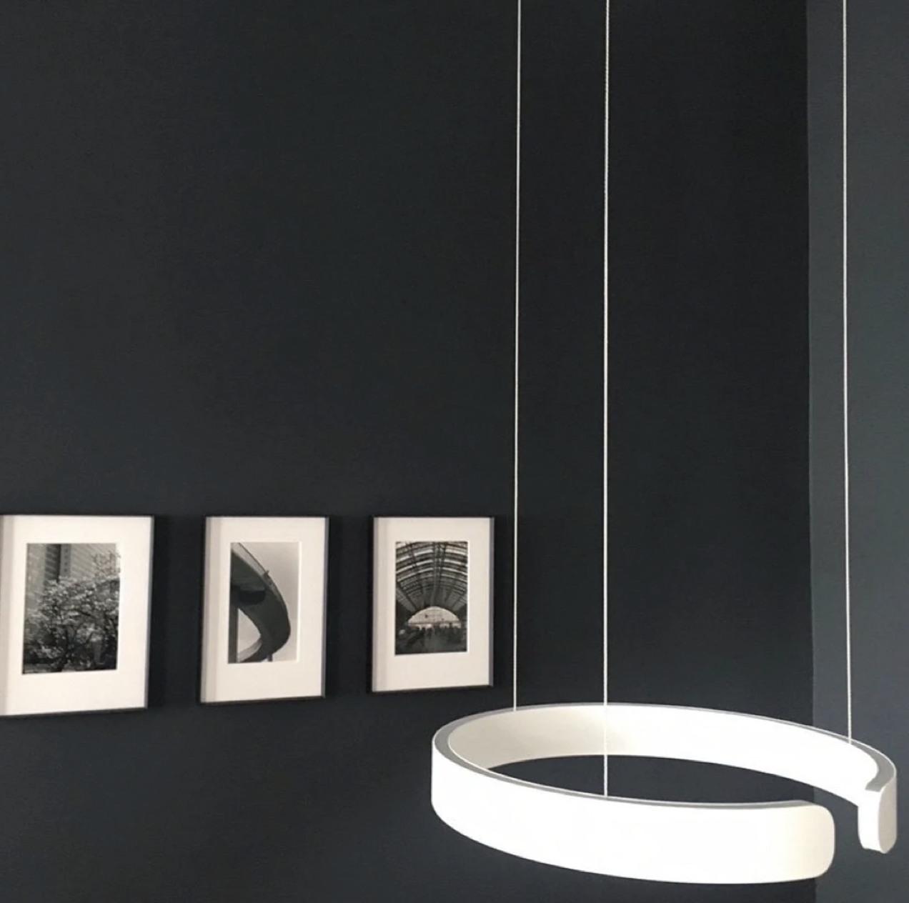 Enso White Modern Halo Pendant Light 40cm, 60cm & 80cm