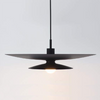 Fluga Wide 50cm Modern Statement Pendant in Black or Brushed Brass