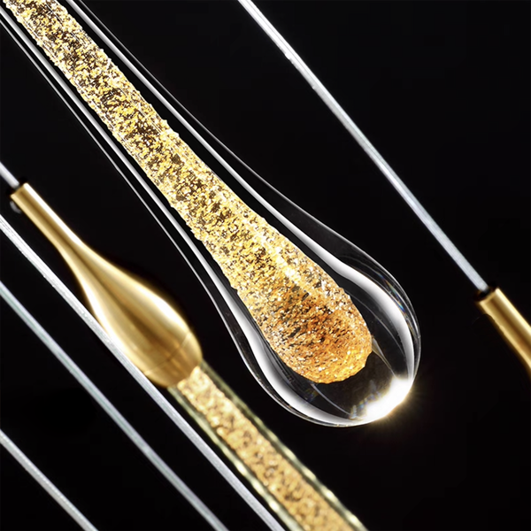 Larme 20 Light Cluster in Brushed Brass