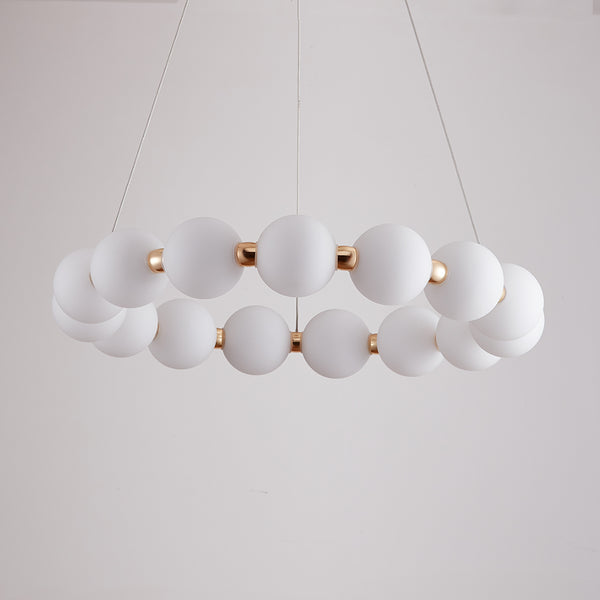 Mysa Modern Opal Glass Halo Pendant 50cm in Various Colours