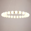 Mysa Modern Opal Glass Halo Pendant 80cm in Various Colours