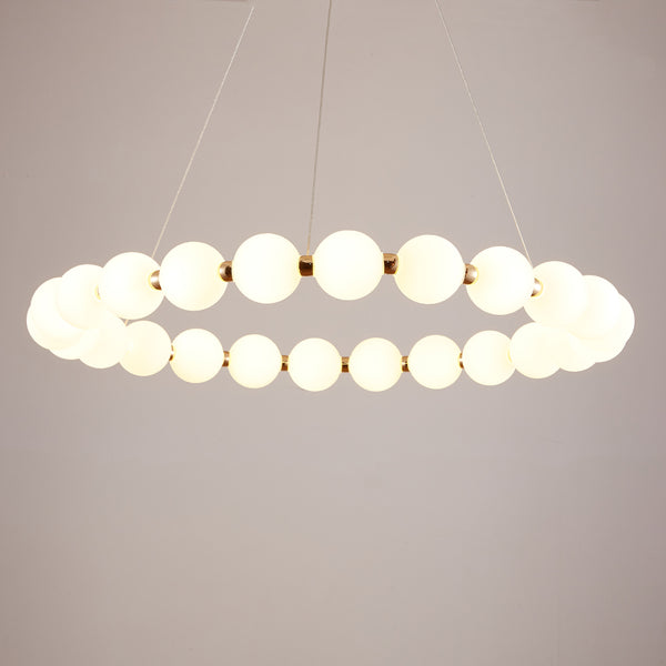 Mysa Modern Opal Glass Halo Pendant 80cm in Various Colours