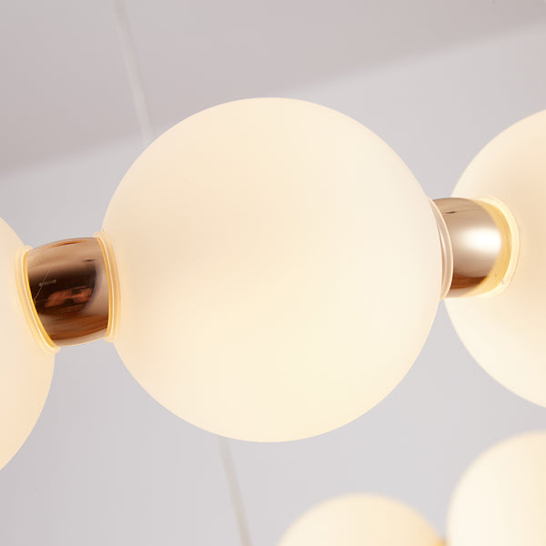 Mysa Modern Opal Glass Halo Pendant 33cm in Various Colours