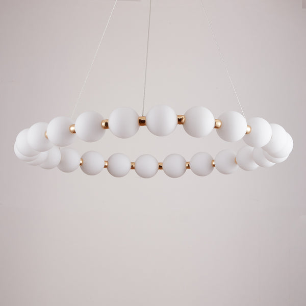 Mysa Modern Opal Glass Halo Pendant 100cm in Various Colours