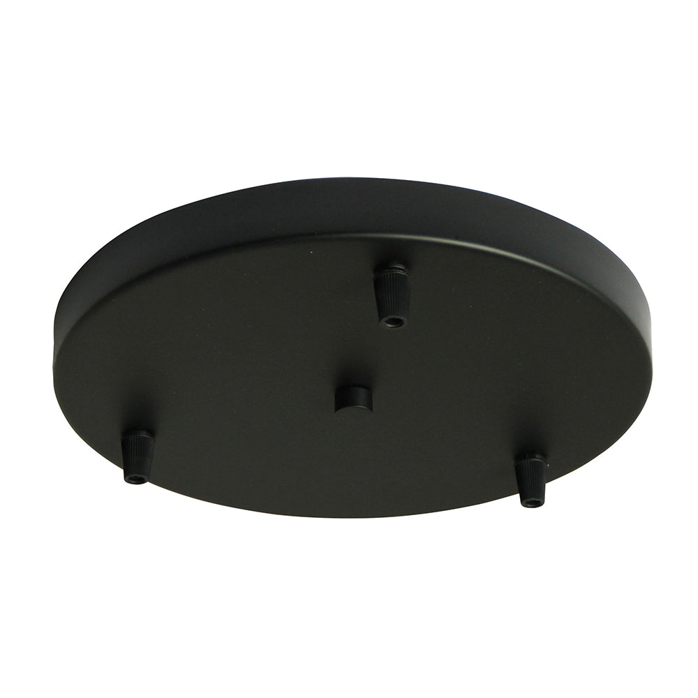 3 Pendant Canopy Plate in White, Black and Brushed Aluminium