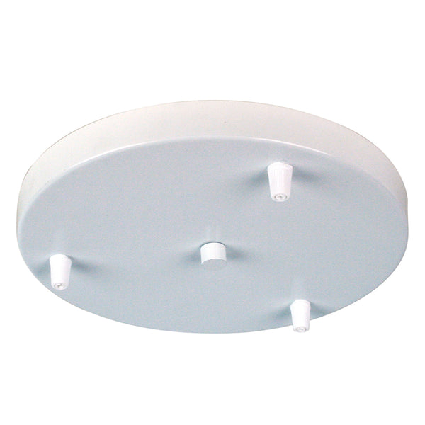 3 Pendant Canopy Plate in White, Black and Brushed Aluminium