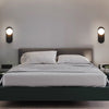 Orbe 13cm Minimalist Wall Light in Black, White & Brass