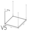 Piazza Modern Square 100cm Linear System