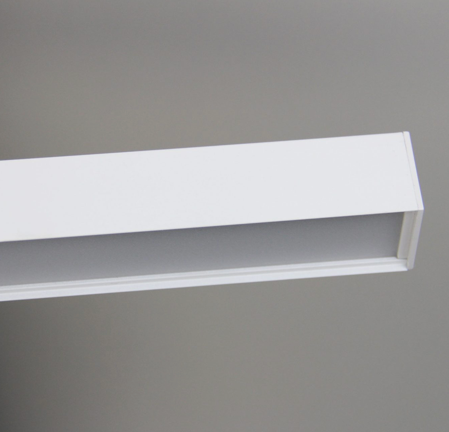 Lineaire Ultra Slimline 150cm Linear Pendant in Black, White & Polished Nickel
