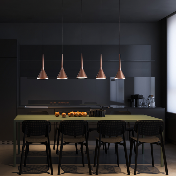 Conne 92cm Linear 5 Light Cluster Pendant