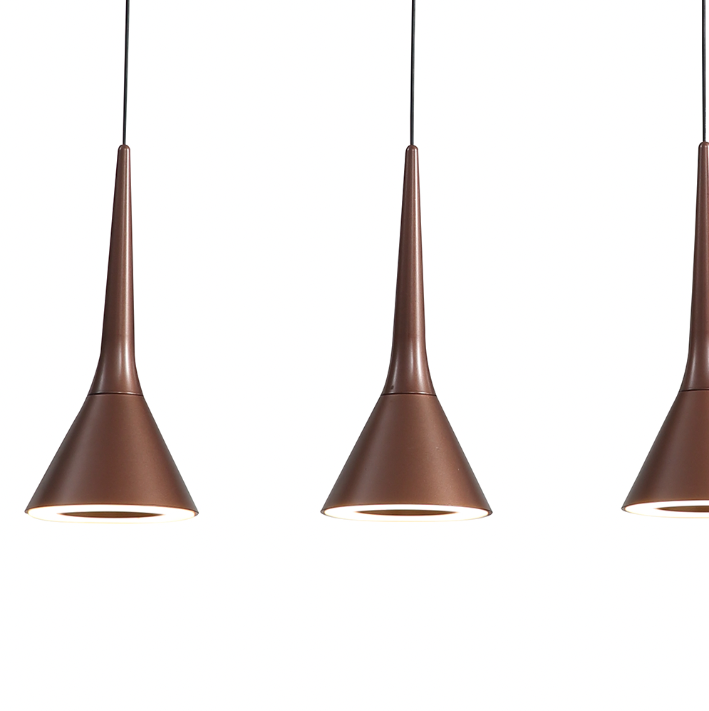 Conne 92cm Linear 5 Light Cluster Pendant