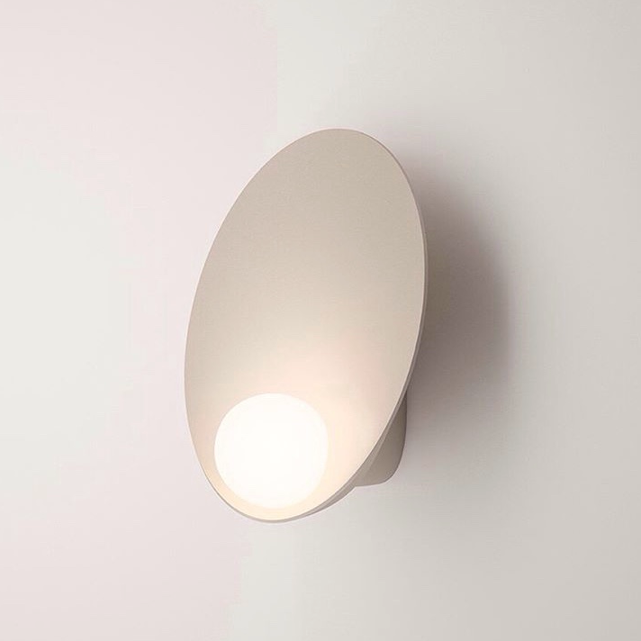 Pearl White Modern 23cm LED Wall Light