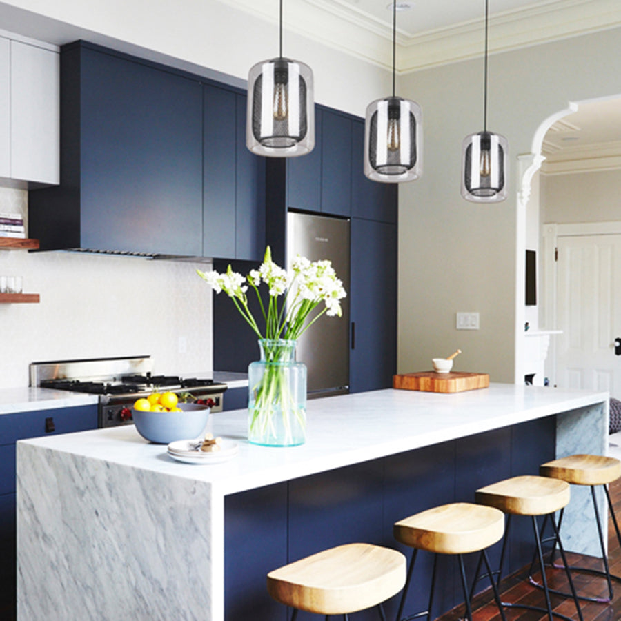 Tonor Modern Mesh 20cm Pendant Light in Black