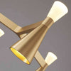 Triumph 9 Arm Modern Contemporary Chandelier in Black or Gold