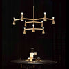 Triumph 9 Arm Modern Contemporary Chandelier in Black or Gold