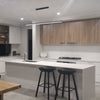 Lineaire Ultra Slimline 150cm Linear Pendant in Black, White & Polished Nickel