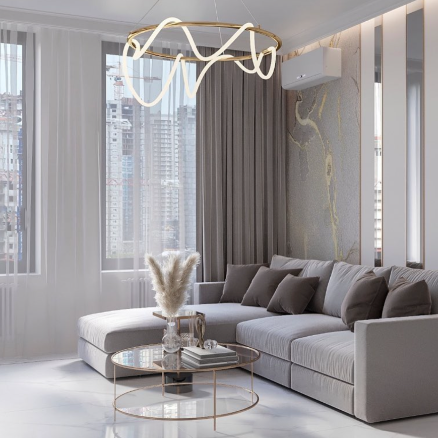 Curl Curl Orbit Suspension Pendant 40cm-120cm Sizes in Various Colours
