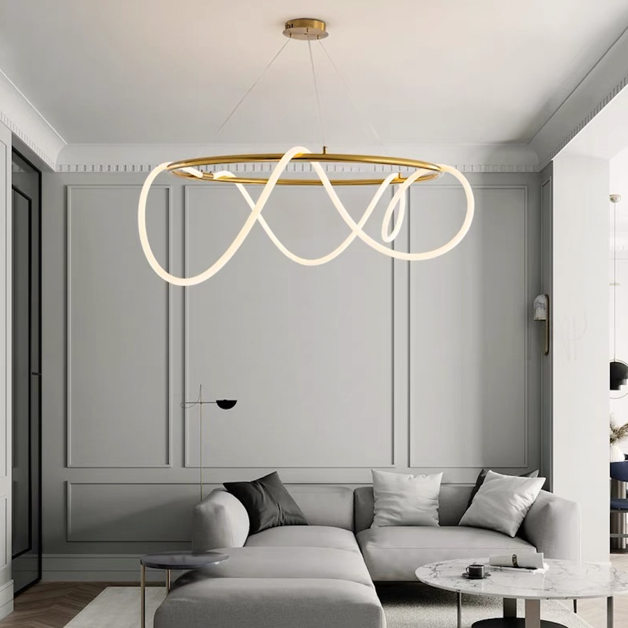 Curl Curl Orbit Suspension Pendant 40cm-120cm Sizes in Various Colours