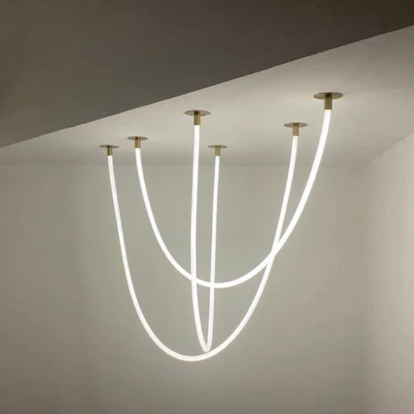 Curl Curl Streak Surface Mounted Suspension Pendant in Various Sizes
