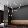 Curl Curl Streak Surface Mounted Suspension Pendant in Various Sizes