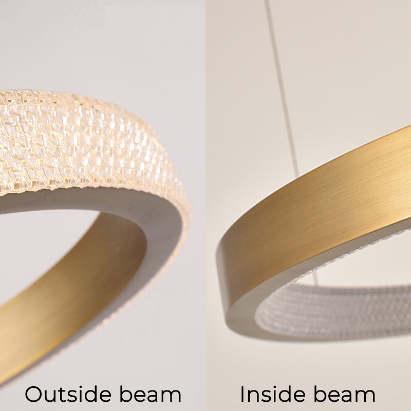 Halo II Luxe Modern Ring Pendant Light 100cm