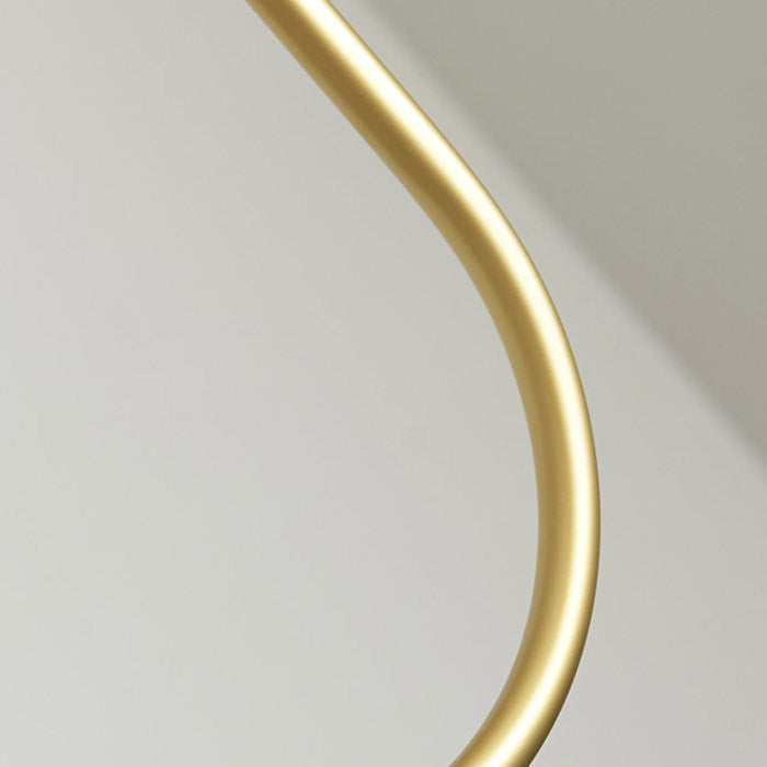 Loretta 10 Light Modern Minimalist Chandelier in Brushed Brass