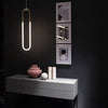 Loupe Modern LED Hoop 18cm Pendant in Small & Large