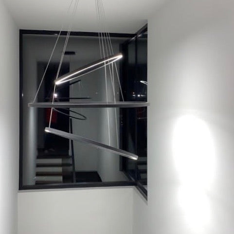 dimmable black ring pendant lights halo iii