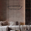 Ligne 120cm Ultra Modern Low Glare Oval Halo in Black, White or Gold