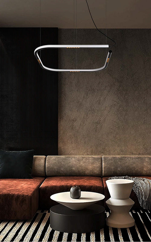 Ligne 75cm Ultra Modern Low Glare Square Halo in Black, White or Gold