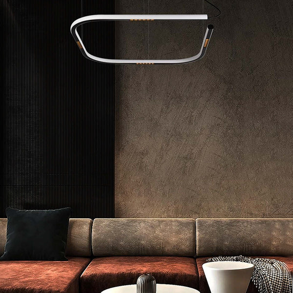 Ligne 75cm Ultra Modern Low Glare Square Halo in Black, White or Gold